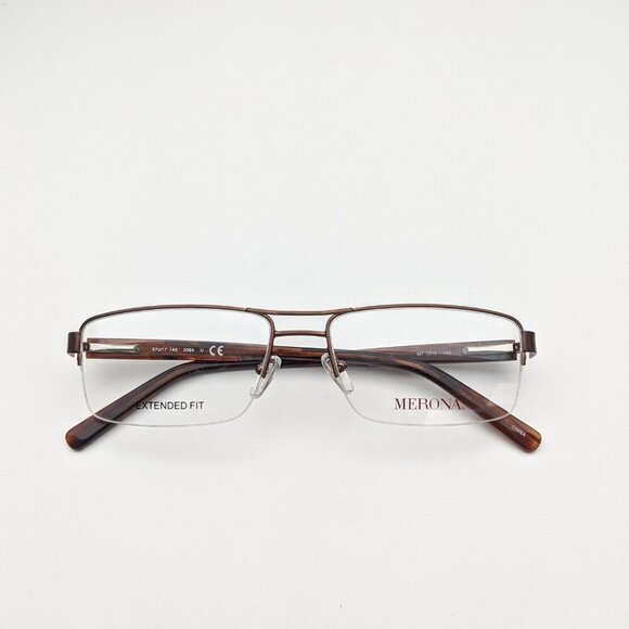 🕶️ Merona M7 2065 Eyeglasses 57/17-145 / ALJ640🕶️ - Picture 1 of 9
